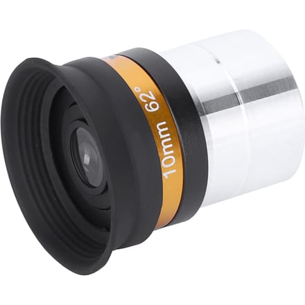 Asferisch Oppervlak Oculair Hoge Definitie Groothoek 62 Graden Lens 10mm Volledige Coating voor 1.25in black