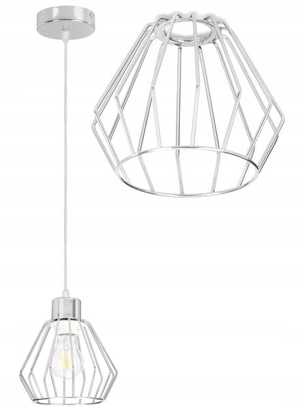 Loft Draad Hanglamp E27 - Zwart Metaal, 1 Lichtpunt
