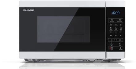 Sharp YC-MG02EW - Vrijstaande Magnetron met Grill - 20L - 800W Magnetron / 1000W Grill - Digitaal Display - Wit