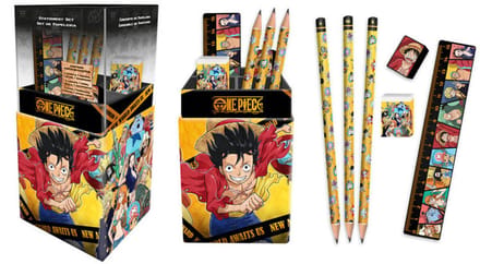 One Piece desk pen holder set