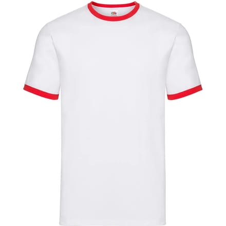 T-shirt Fruit of the Loom Ringer
