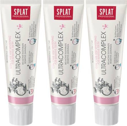 SPLAT Ultracomplex - Witte Tandpasta - Beschermend, Fluoridevrij, 3-pack