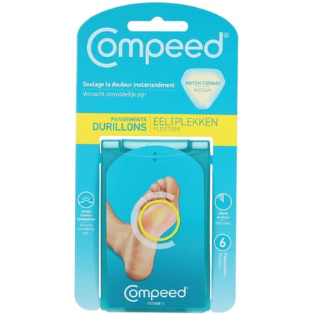 Compeed Pleister Eeltplekken Voet Medium 6 Stuks