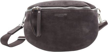 Trendy bumbagg / crossbodytas - Flora & Co - suedelook - grijs