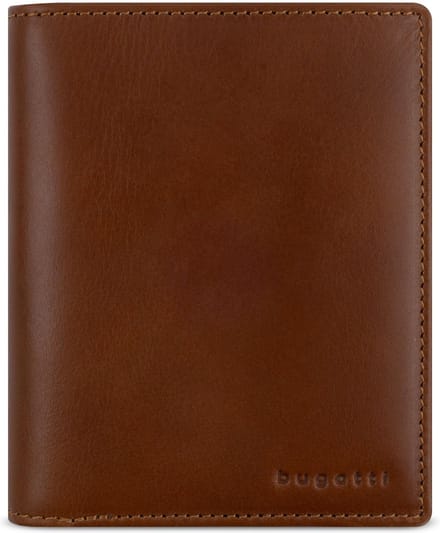 Bugatti Remo Portemonnee RFID-bescherming Leer 10 cm - Jongens - Staand formaat - cognac