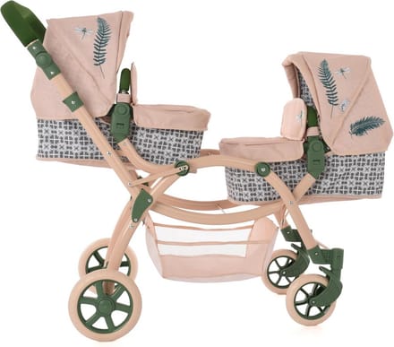 Tweeling Kinderwagen Duwstang Verstelbaar Varengroen Duurzaam