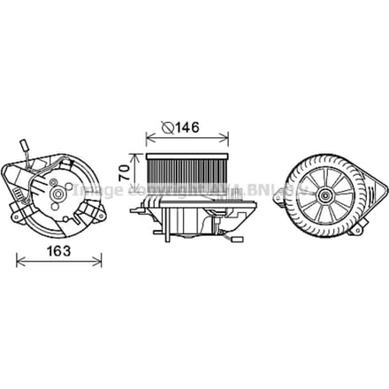Elektromotor, interieurventilator AVA COOLING CN8295