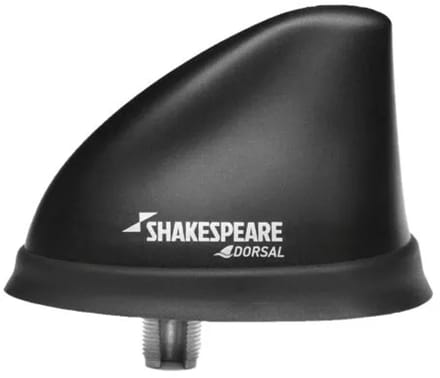 Shakespeare Dorsal VHF dak antenne - zwart - marifoon