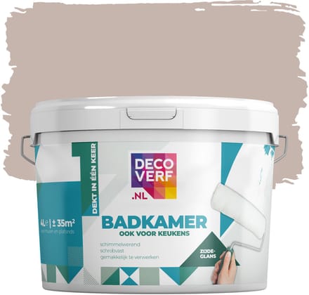 Decoverf badkamerverf warmbeige, 4L