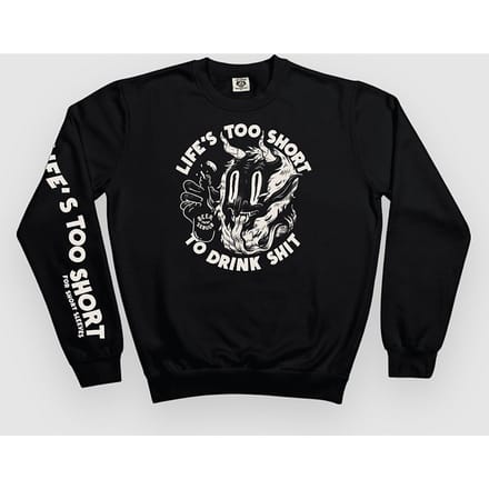 The Dudes Too Short Drinks Classic Sweater zwart