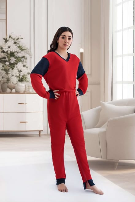Hansop pyjama | rugrits & beenrits | Nachthemd | Lange mouwen | Plukpak | Maat S