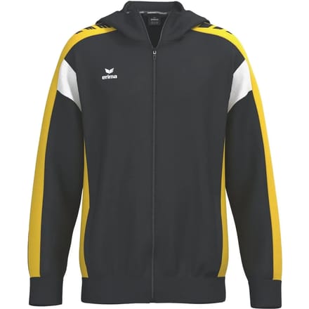 Erima Celebrate 125 Trainingsjack Met Capuchon Heren - Zwart / Geel | Maat: M