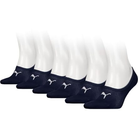 Puma Footies 6 paar - Unisex Invisible Sokken - Navy - Maat 35/38