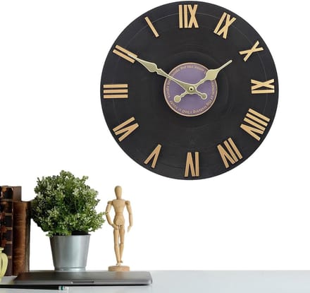 Buiten Wandklok - Rustieke Klok - Tijd Weergeven - Waterdichte Hars - 30 cm Diameter - Niet gespecificeerd