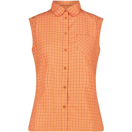 Mouwloze vrouwenblouse met ruiten CMP