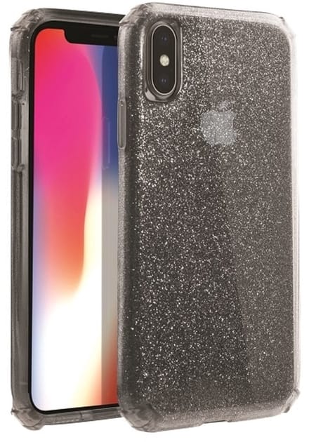 UNIQ Clarion Tinsel - iPhone Xs Max Case - Zwart - Vapeur Smoke - Elegante Bescherming