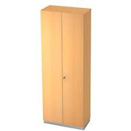 Garderobekast, 2 bladen, B 800 x D 420 mm, beukenpatroon