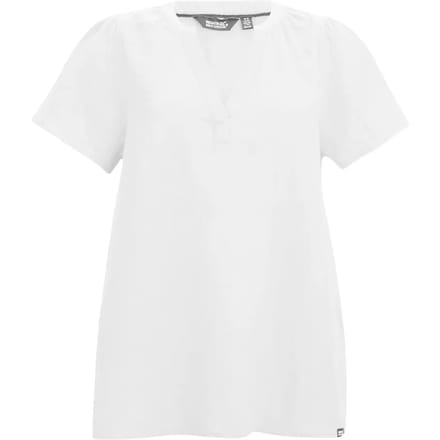 Damesblouse Selen met korte mouwen en open kraag