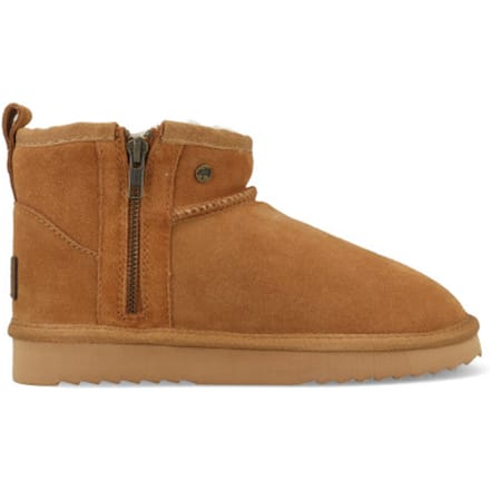 Warmbat Durack Wom Suede Boot Zip Cogn Dames Pantoffels - Cognac - 42