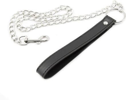 Kiotos - Zwarte Leash met Ketting