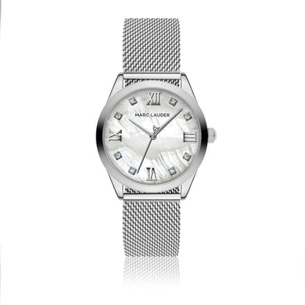 Stalen band horloge voor dames Marc Lauder Geneva