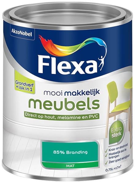 Flexa - Mooi Makkelijk Meubels Mat - 85% Branding - Mengverf - 750 Ml