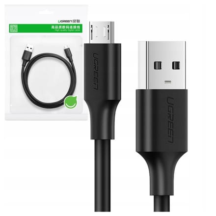 Ugreen - kabel - USB - micro USB 2A 2m zwart - (60138)