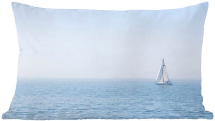 Sierkussens - Kussentjes Woonkamer - 60x40 cm - Horizon - Zeilboot - Zee