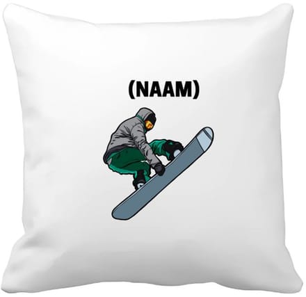 Akyol - snowboard met eigen naam Kussen hoes - Snowboarden - snowboarders - wintersport - 40 bij 40 cm