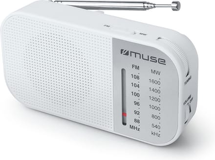 Muse M-025 RW - FM/MW - Wit