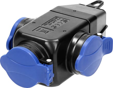 Orno OR-AE-1346 - Spatwaterdichte Stekkerdoos - 3x2P+Z - 16A