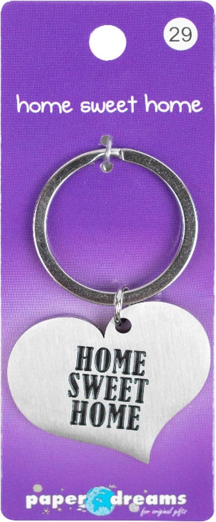 Hart sleutelhanger - Home sweet home