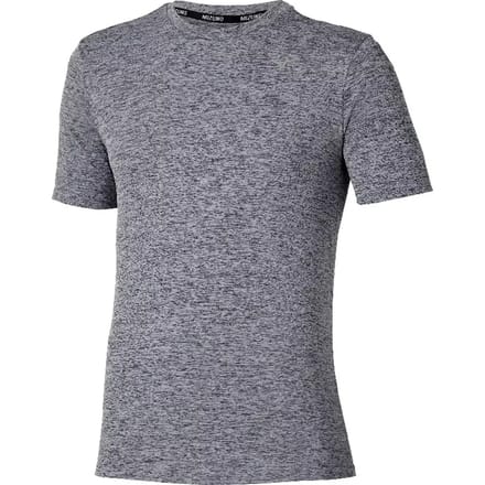 Mizuno Core Impulse T-shirt Met Korte Mouwen Grijs S Man