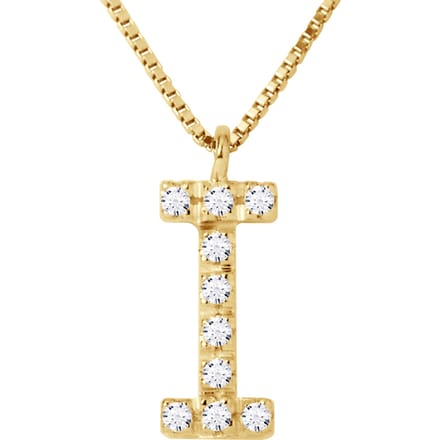 Collar ABC Diamonds 0,05 Cts BRIEF "I" Yellow Gold 18k