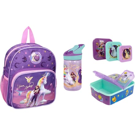 Unicorn Academy schoolset; rugzak en lunchset