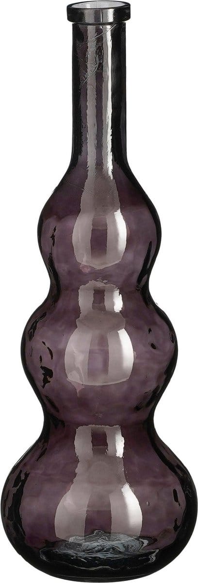 Mica Decorations Vaas Benito - 26.5x26.5x75 cm - Glas - Bruin