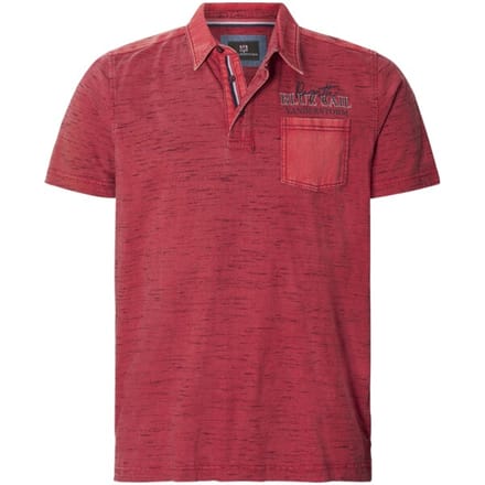 Jan Vanderstorm herren Poloshirt - 72/74 - rood - Plus Size