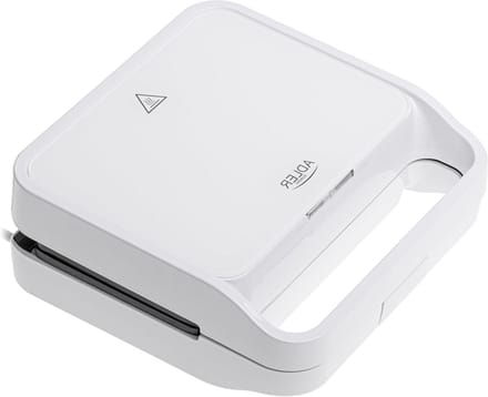 Sandwichmaker - Tosti apparaat - Snelle lunches - Antiaanbaklaag - 1100 Watt - Wit