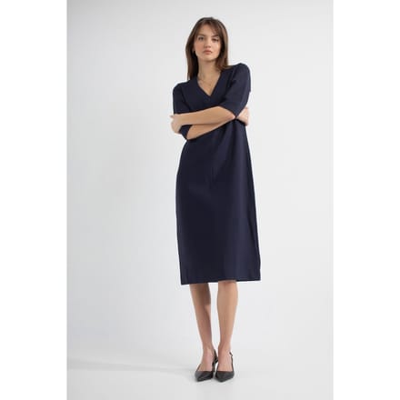 Josephine & Co Pippa Dress Navy Maat: 38 | Midi Jurken Outlet | Dames | Blauw