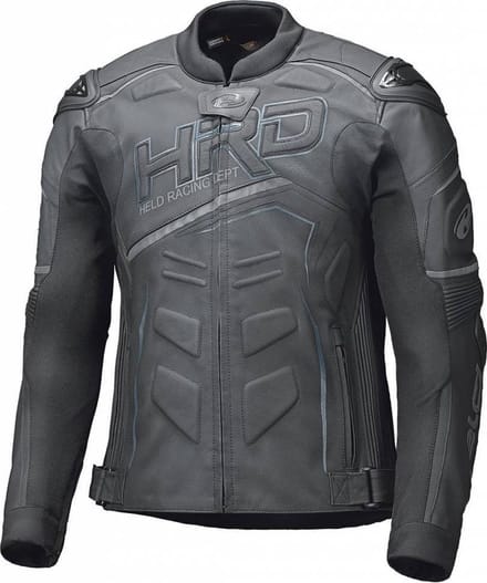 Held Safer II Zwart Wit Rood Leren Motorjas - Jas