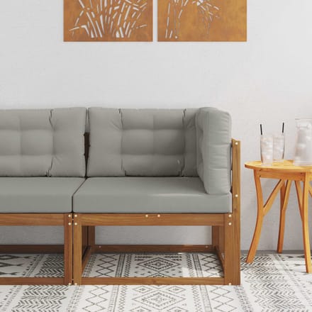vidaXL - Outdoor - Hoekbank - Naturel