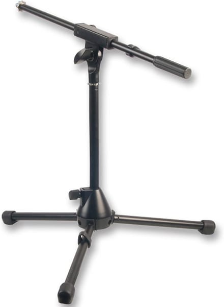 Microfoonstandaard voor Kickdrum en Gitaarversterkers - Compact en Zwart