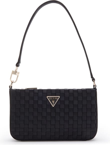 GUESS Schoudertas Twiller Mini Top Zip Shoulder Bag Black Zwart
