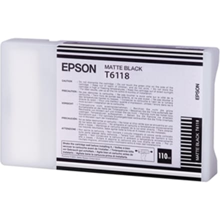 Epson T6118 inktcartridge mat zwart standaard capaciteit (origineel)