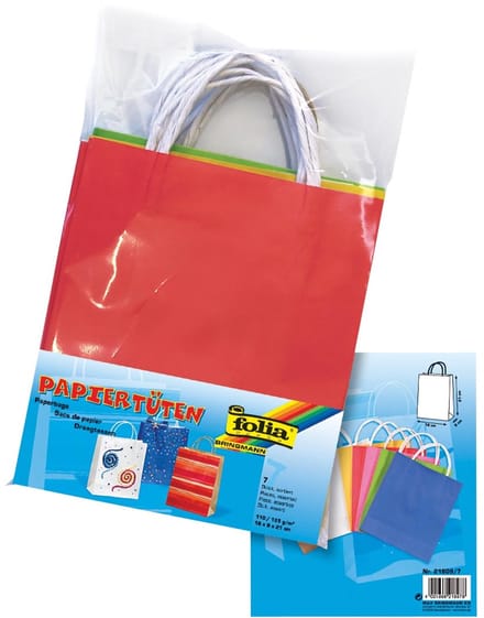 Folia Geschenkzak formaat 18 x 8 x 21 cm pak van 7 stuks