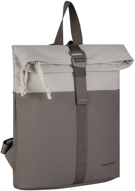 New Rebels Backham Los Angeles Taupe 7L Rolltop Rugzak Waterafstotend