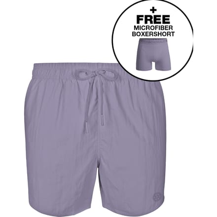Jongens Zwembroek Paars + Gratis Microfiber boxershort