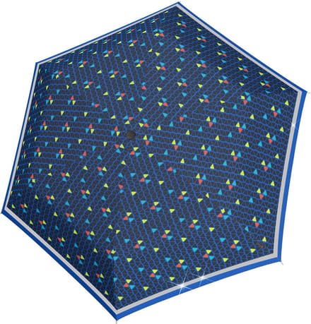 Knirps Rookie Zak paraplu 22 cm - 90cm Diameter - triple blue reflective