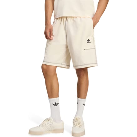Adidas Trefoil Korte Broeken Heren - Wit - Maat L - Poly Mesh