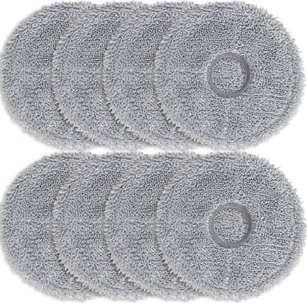 Set van 8 dweilpads, compatibel met de X10/S10 Plus/L10S Ultra robotstofzuigeraccessoire dweilpads.